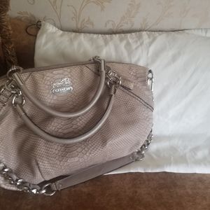 Coach retired python handbag